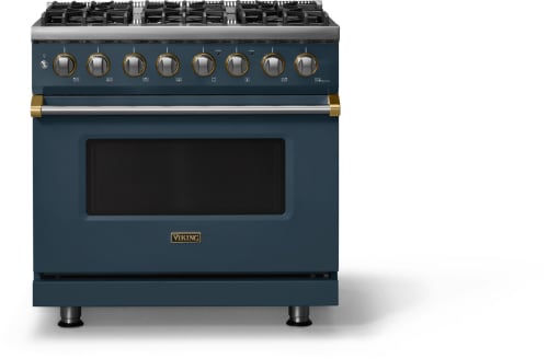 Viking 5 Series VDR53646BSQBBLP - 36"W. Dual Fuel Range; Six Burners