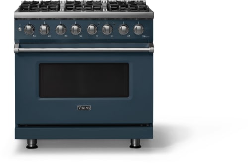 Viking 5 Series VDR53646BSQLP - 36"W. Dual Fuel Range; Six Burners