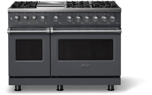Viking 5 Series VDR54846GCSLP - 48"W. Dual Fuel Range; Six Burners with Griddle