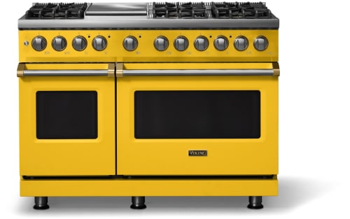 Viking 5 Series VDR54846GDABB - 48"W. Dual Fuel Range; Six Burners with Griddle