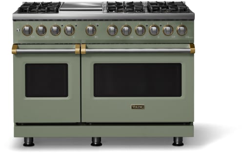 Viking 5 Series VDR54846GEUBBLP - 48"W. Dual Fuel Range; Six Burners with Griddle