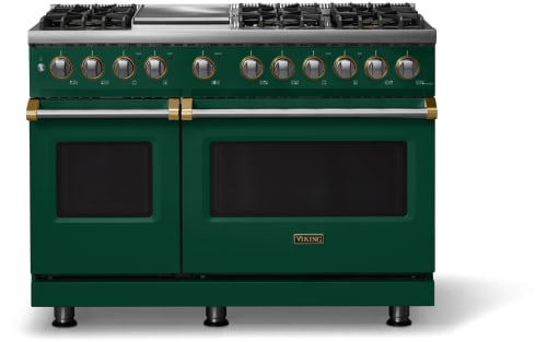 Viking 5 Series VDR54846GIVBB - 48"W. Dual Fuel Range; Six Burners with Griddle