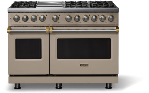 Viking 5 Series VDR54846GNABB - 48"W. Dual Fuel Range; Six Burners with Griddle