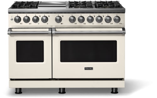 Viking 5 Series VDR54846GPW - 48"W. Dual Fuel Range; Six Burners with Griddle