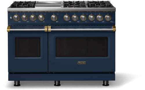 Viking 5 Series VDR54846GSBBBLP - 48"W. Dual Fuel Range; Six Burners with Griddle