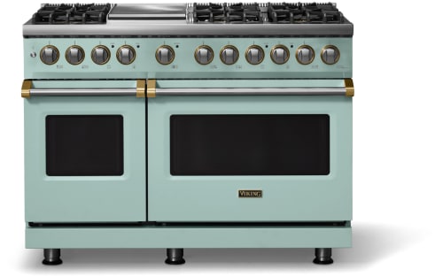 Viking 5 Series VDR54846GSPBBLP - 48"W. Dual Fuel Range; Six Burners with Griddle