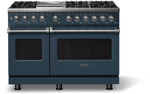 Viking 5 Series VDR54846GSQ - 48"W. Dual Fuel Range; Six Burners with Griddle