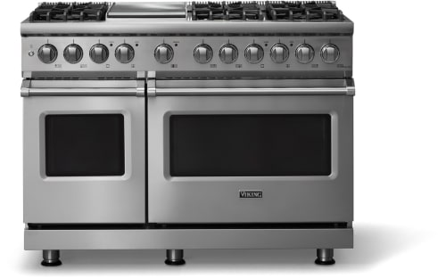 Viking 5 Series VDR54846GSSLP - 48"W. Dual Fuel Range; Six Burners with Griddle