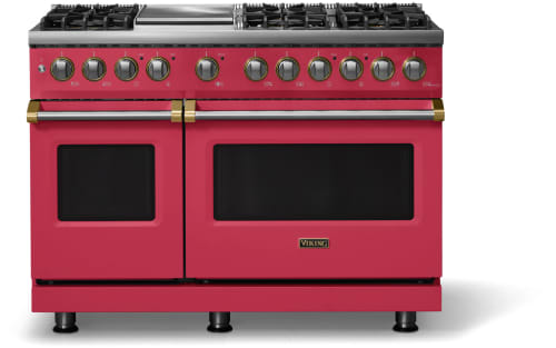 Viking 5 Series VDR54846GVABB - 48"W. Dual Fuel Range; Six Burners with Griddle