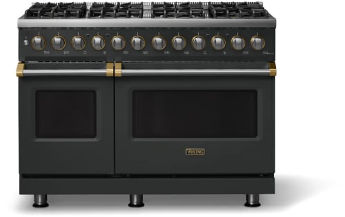 Viking 5 Series VDR54848BANBB - 48"W. Dual Fuel Range; Eight Burners