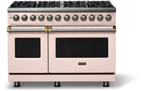 Viking 5 Series VDR54848BBHBB - 48"W. Dual Fuel Range; Eight Burners