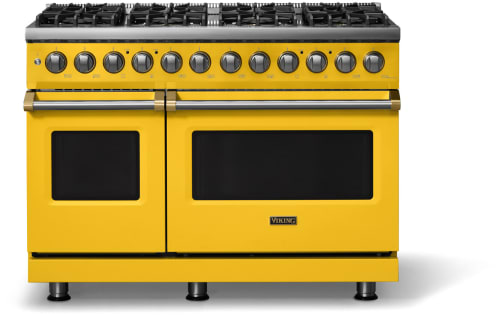 Viking 5 Series VDR54848BDABB - 48"W. Dual Fuel Range; Eight Burners