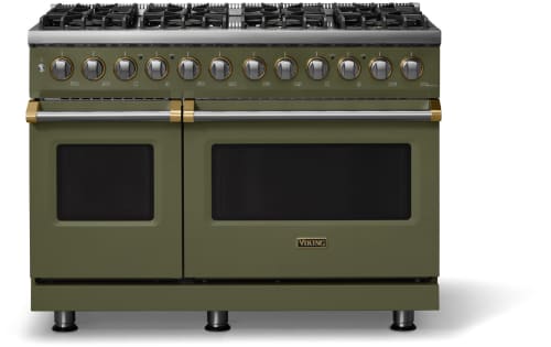 Viking 5 Series VDR54848BMABB - 48"W. Dual Fuel Range; Eight Burners