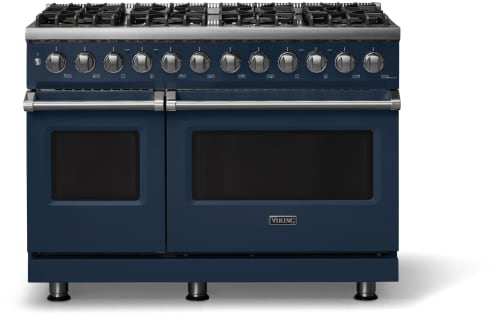 Viking 5 Series VDR54848BSB - 48"W. Dual Fuel Range; Eight Burners