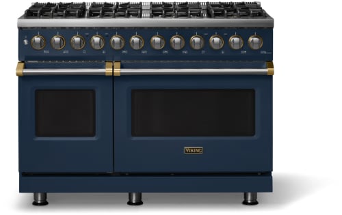Viking 5 Series VDR54848BSBBBLP - 48"W. Dual Fuel Range; Eight Burners