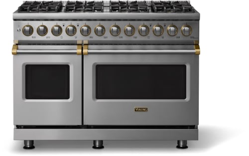 Viking VDR54848BSSBB 48 Inch Freestanding Dual Fuel Range with 8