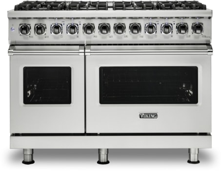 Viking 5 Series VDR5488BSSLP - 48 Inch Freestanding Professional Dual Fuel Range in Front View