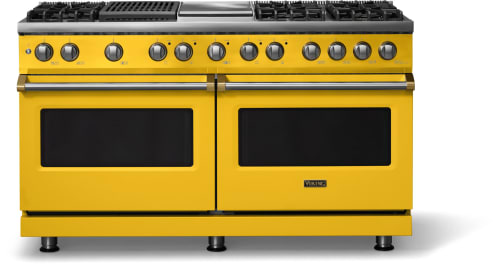 Viking 5 Series VDR56046GQDABBLP - 60"W. Dual Fuel Range; Six Burners with Griddle and Grill
