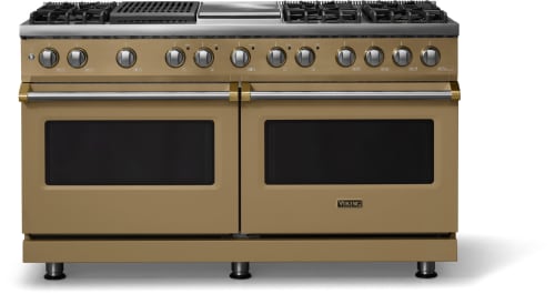 Viking 5 Series VDR56046GQGHBBLP - 60"W. Dual Fuel Range; Six Burners with Griddle and Grill
