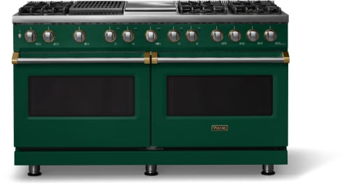 Viking 5 Series VDR56046GQIVBB - 60"W. Dual Fuel Range; Six Burners with Griddle and Grill
