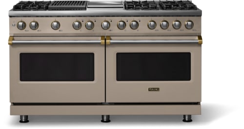 Viking 5 Series VDR56046GQNABB - 60"W. Dual Fuel Range; Six Burners with Griddle and Grill