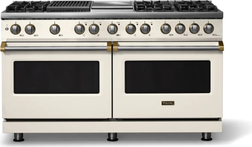 Viking 5 Series VDR56046GQPWBB - 60"W. Dual Fuel Range; Six Burners with Griddle and Grill