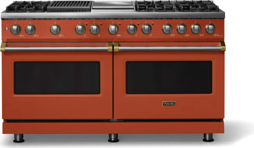 Viking 5 Series VDR56046GQSCBB - 60"W. Dual Fuel Range; Six Burners with Griddle and Grill