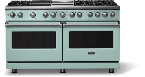 Viking 5 Series VDR56046GQSP - 60"W. Dual Fuel Range; Six Burners with Griddle and Grill