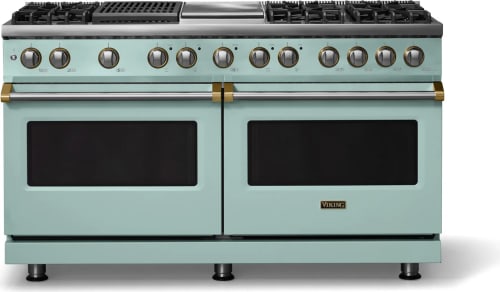Viking 5 Series VDR56046GQSPBBLP - 60"W. Dual Fuel Range; Six Burners with Griddle and Grill