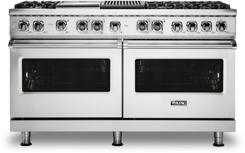 Viking 5 Series VDR5606GQSSLP - 5 Series 60" Dual Fuel Range in Front View