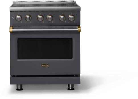 Viking 5 Series VER53044BCSBB - 30"W. Electric Range; Four Burners