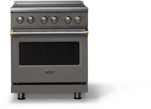 Viking 5 Series VER53044BDGBB - 30"W. Electric Range; Four Burners