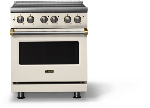 Viking 5 Series VER53044BPWBB - 30"W. Electric Range; Four Burners