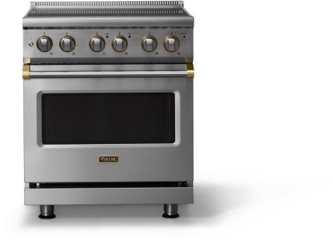 Viking 5 Series VER53044BSSBB - 30"W. Electric Range; Four Burners
