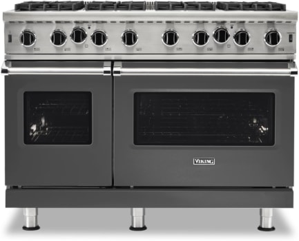 Viking 5 Series VGIC54828BDGLP - 48 Inch Freestanding Gas Range with 8 Open Burners in Front View