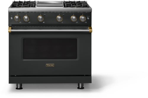 Viking 5 Series VGR53644GANBBLP - 36 Inch Gas Range; Four Burners with Griddle