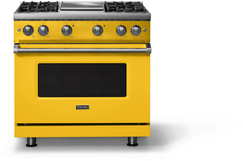 Viking 5 Series VGR53644GDA - 36 Inch Gas Range; Four Burners with Griddle