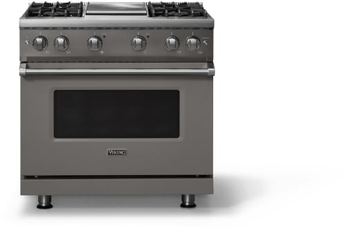 Viking 5 Series VGR53644GDG - 36 Inch Gas Range; Four Burners with Griddle