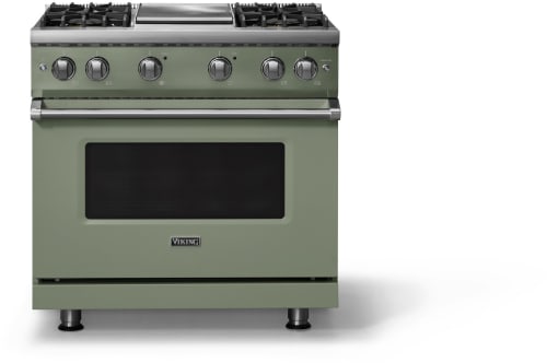 Viking 5 Series VGR53644GEULP - 36 Inch Gas Range; Four Burners with Griddle