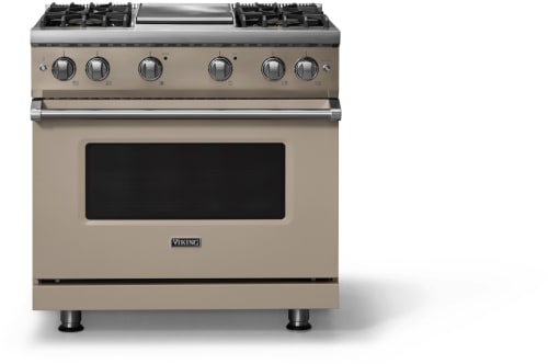 Viking 5 Series VGR53644GNA - 36 Inch Gas Range; Four Burners with Griddle