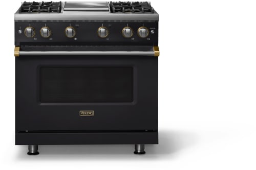 Viking 5 Series VGR53644GONBBLP - 36 Inch Gas Range; Four Burners with Griddle