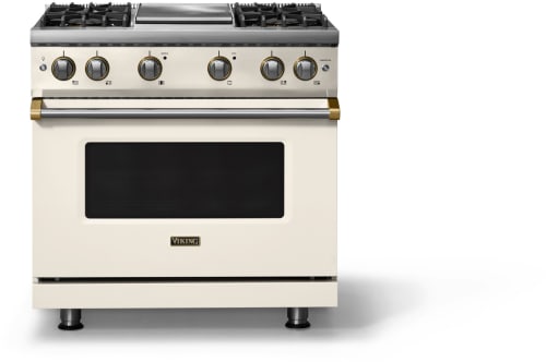 Viking 5 Series VGR53644GPWBB - 36 Inch Gas Range; Four Burners with Griddle