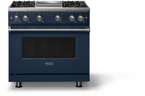 Viking 5 Series VGR53644GSBLP - 36 Inch Gas Range; Four Burners with Griddle