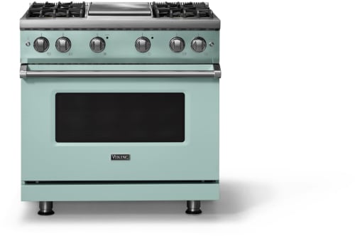 Viking 5 Series VGR53644GSP - 36 Inch Gas Range; Four Burners with Griddle