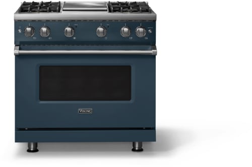 Viking 5 Series VGR53644GSQ - 36 Inch Gas Range; Four Burners with Griddle