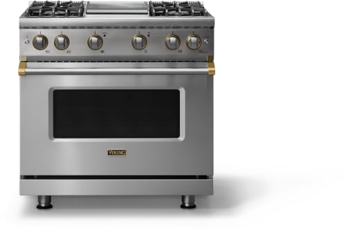 Viking 5 Series VGR53644GSSBBLP - 36 Inch Gas Range; Four Burners with Griddle