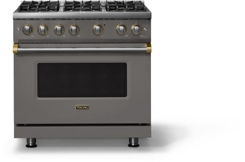 Viking 5 Series VGR53646BDGBB - 36 Inch Gas Range; Six Burners