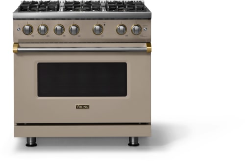 Viking 5 Series VGR53646BNABB - 36 Inch Gas Range; Six Burners