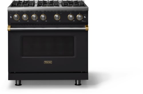 Viking 5 Series VGR53646BONBB - 36 Inch Gas Range; Six Burners