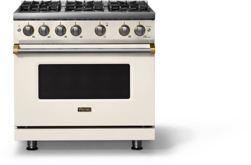 Viking 5 Series VGR53646BPWBBLP - 36 Inch Gas Range; Six Burners